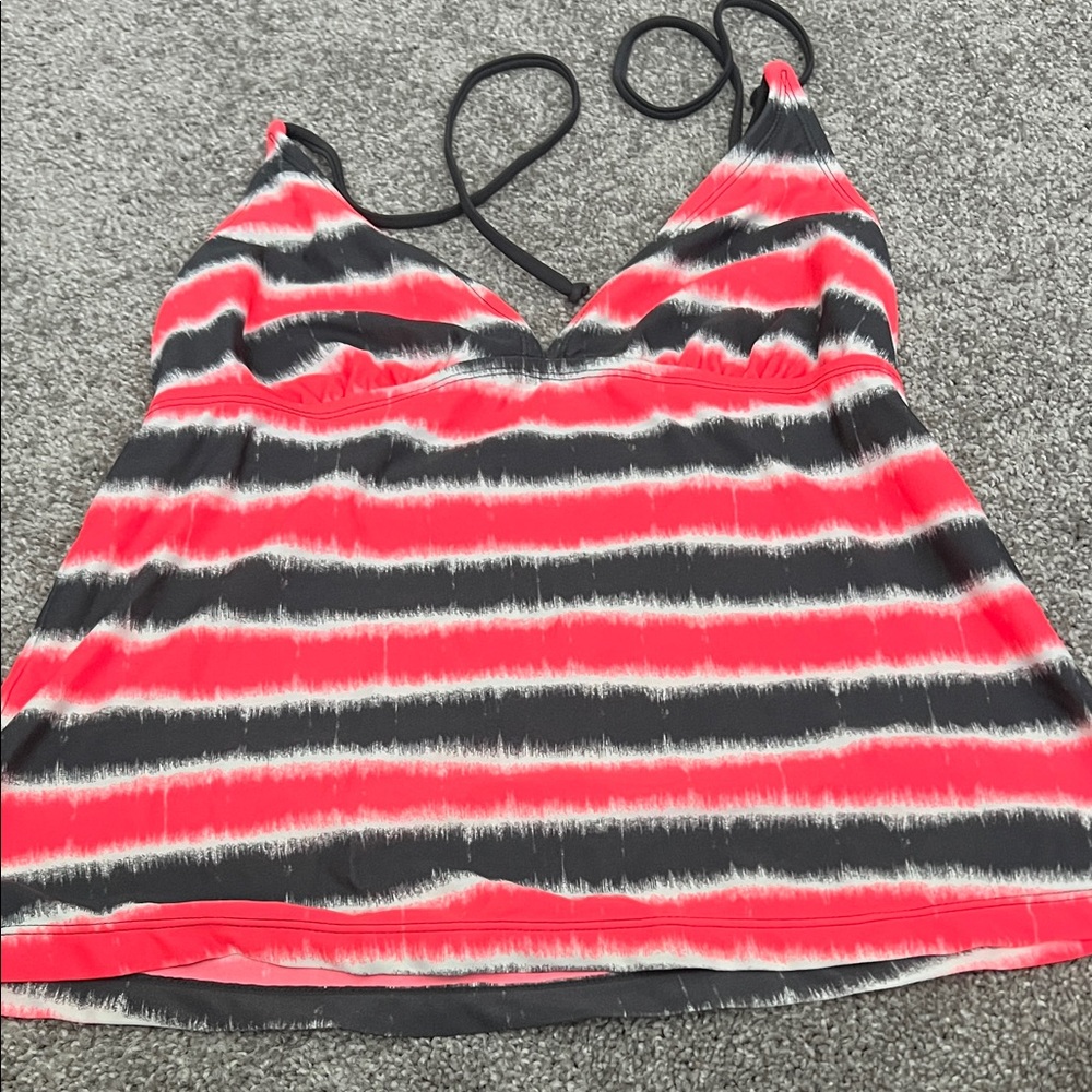 Converse Women's Camisole - Black and Red Stripes